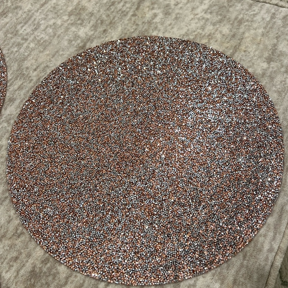 Set of 5 sparkles home luminous placemat